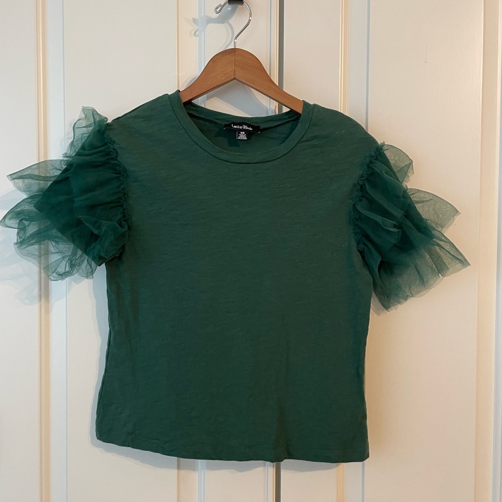 Anthropology top, this is the best shirt and only worn once with Santa.